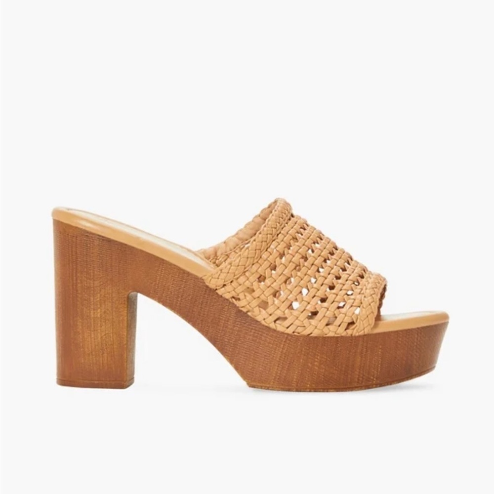 Brand New Woven Platform Heeled Sandals JustFab - Picture 2 of 3